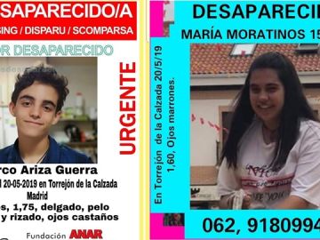 Los menores desaparecidos en Torrejón de la Calzada Los menores desaparecidos en Torrejón de la Calzada
