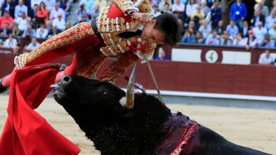 El torero Gonzalo Caballero tiene que ser operado de urgencia por una grave cogida en Las Ventas