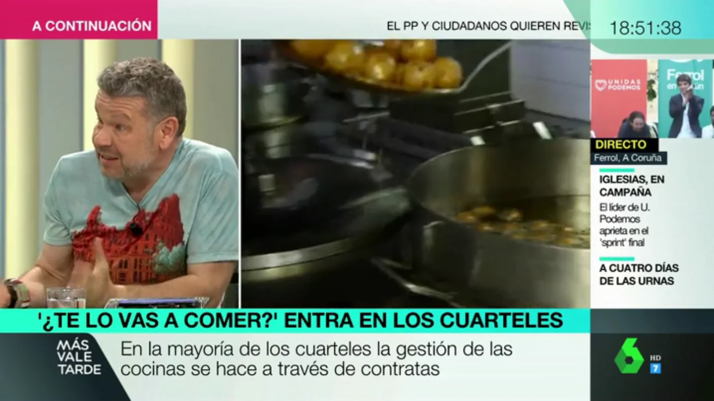 Tortilla con moho y fruta podrida en el menú: estas son las denuncias de los militares en '¿Te lo vas a comer?' Tortilla con moho y fruta podrida en el menú: estas son las denuncias de los militares en '¿Te lo vas a comer?'