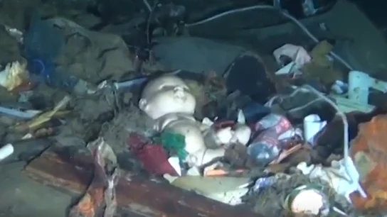 Basura acumulada en el fondo marino del estrecho de Mesina. Basura acumulada en el fondo marino del estrecho de Mesina.