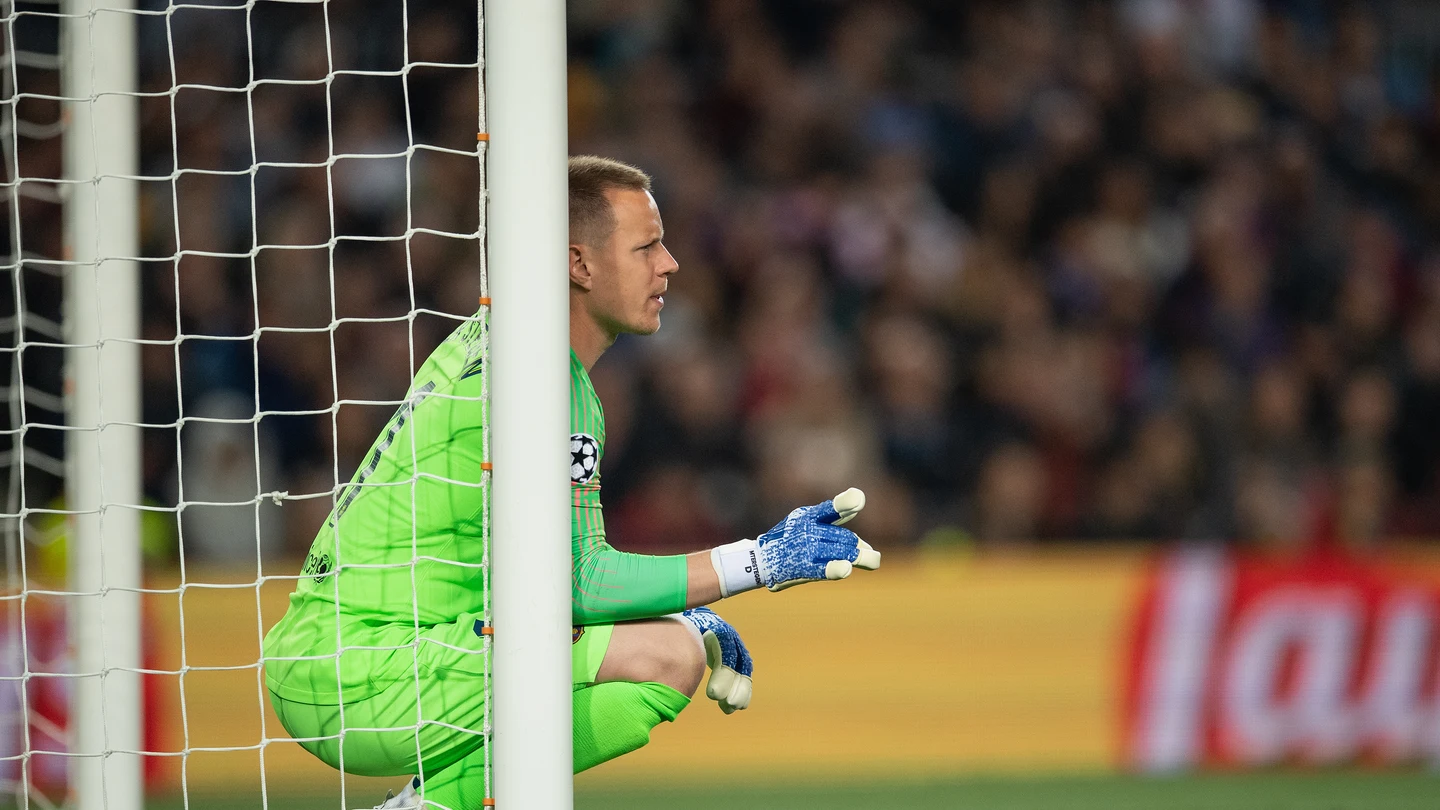 Ter Stegen, durante un partido con el Barcelona Ter Stegen, durante un partido con el Barcelona