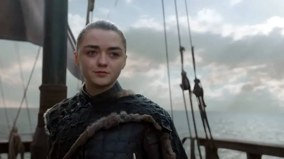 Maisie Williams como Arya Stark en el final de 'Juego de Tronos'