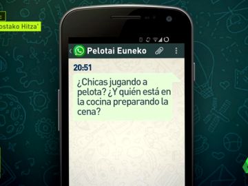 Suspenden un torneo de pelota en Azkoitia por los comentarios machistas de los participantes en Whatsapp Suspenden un torneo de pelota en Azkoitia por los comentarios machistas de los participantes en Whatsapp