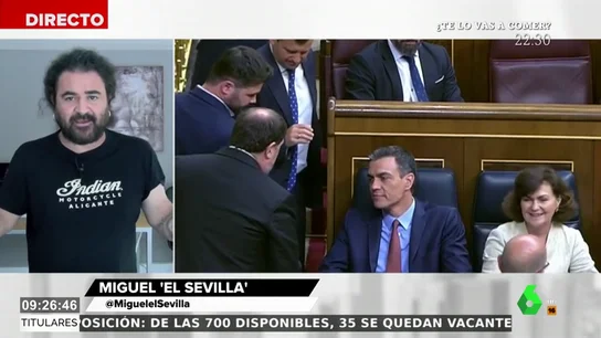 El llamamiento de El Sevilla sobre la conversación entre Pedro Sánchez y Junqueras: "Tienen que hablar porque así se entiende la gente" El llamamiento de El Sevilla sobre la conversación entre Pedro Sánchez y Junqueras: "Tienen que hablar porque así se entiende la gente"