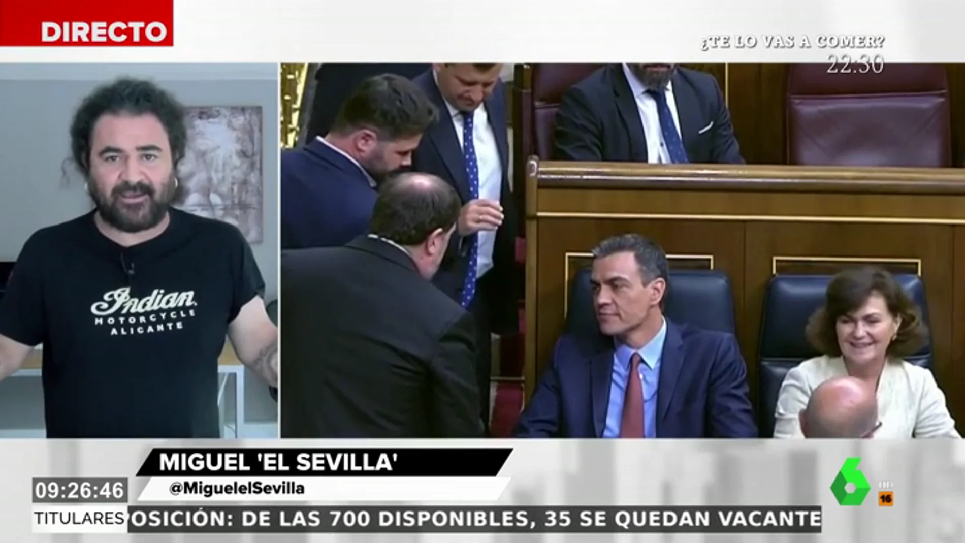 El llamamiento de El Sevilla sobre la conversación entre Pedro Sánchez y Junqueras: "Tienen que hablar porque así se entiende la gente"