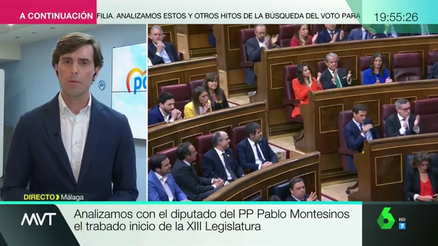 Pablo Montesinos, sobre el inicio de la Legislatura: "No entendemos cómo en la sede de la soberanía nacional se permite que nos insulten" Pablo Montesinos, sobre el inicio de la Legislatura: "No entendemos cómo en la sede de la soberanía nacional se permite que nos insulten"