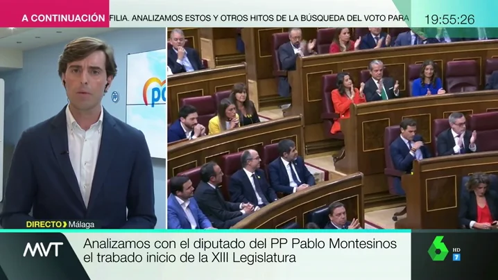 Pablo Montesinos, sobre el inicio de la Legislatura: "No entendemos cómo en la sede de la soberanía nacional se permite que nos insulten" 