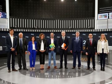 Los candidatos al Parlamento Europeo en el debate de TVE Los candidatos al Parlamento Europeo en el debate de TVE
