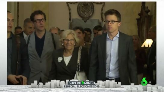 Los candidatos &Iacute;&ntilde;igo Errej&oacute;n y Manuela Carmena