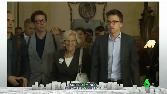 Los candidatos Íñigo Errejón y Manuela Carmena Los candidatos Íñigo Errejón y Manuela Carmena