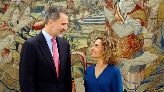 El Rey Felipe VI y la presidenta del Congreso, Meritxell Batet El Rey Felipe VI y la presidenta del Congreso, Meritxell Batet