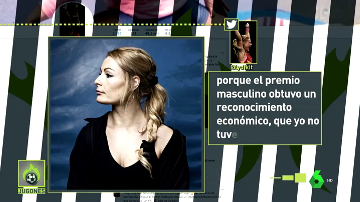Lydia Valentín denuncia discriminación en los premios a mejor haltera: "El premio masculino obtuvo un reconocimiento económico" Lydia Valentín denuncia discriminación en los premios a mejor haltera: "El premio masculino obtuvo un reconocimiento económico"