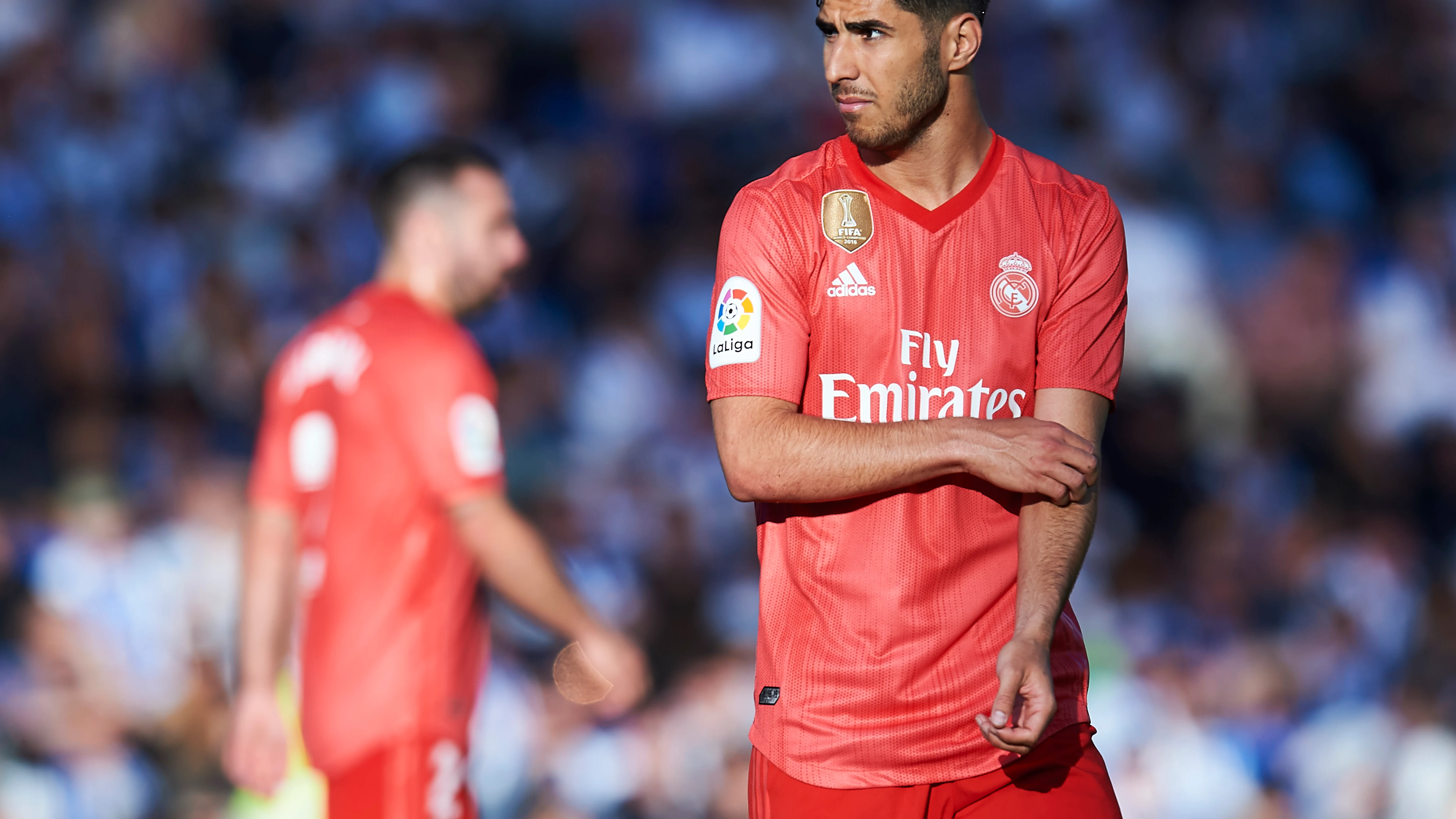 Marco Asensio, durante un partido del Real Madrid