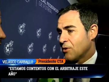Velasco Carballo: "El VAR ha tenido errores, pero estamos contentos con el arbitraje este año" Velasco Carballo: "El VAR ha tenido errores, pero estamos contentos con el arbitraje este año"