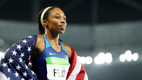 Allyson Felix, durante los Juegos Olímpicos de Río Allyson Felix, durante los Juegos Olímpicos de Río