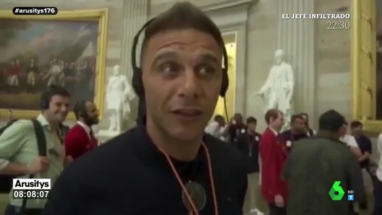 Joaquín la lía en el Capitolio de Estados Unidos: "¿Quién coño ha limpiado el suelo?" Joaquín la lía en el Capitolio de Estados Unidos: "¿Quién coño ha limpiado el suelo?"