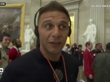 Joaquín la lía en el Capitolio de Estados Unidos: "¿Quién coño ha limpiado el suelo?" Joaquín la lía en el Capitolio de Estados Unidos: "¿Quién coño ha limpiado el suelo?"
