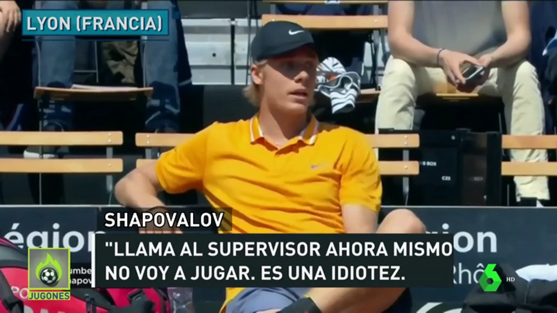 El monumental enfado de Shapovalov con el juez de silla: "Es lo más ridículo que he visto en mi vida"