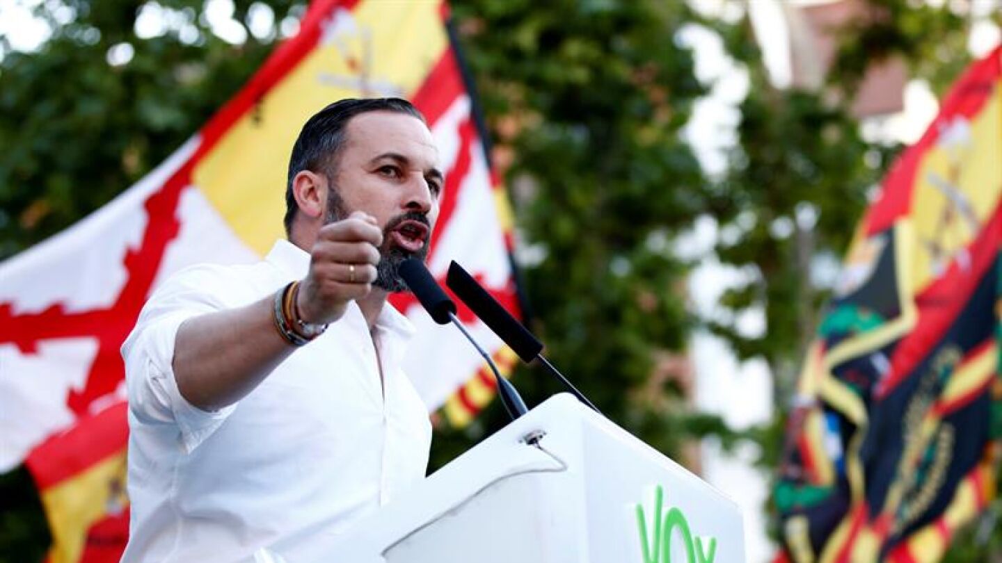 El presidente de VOX Santiago Abascal 