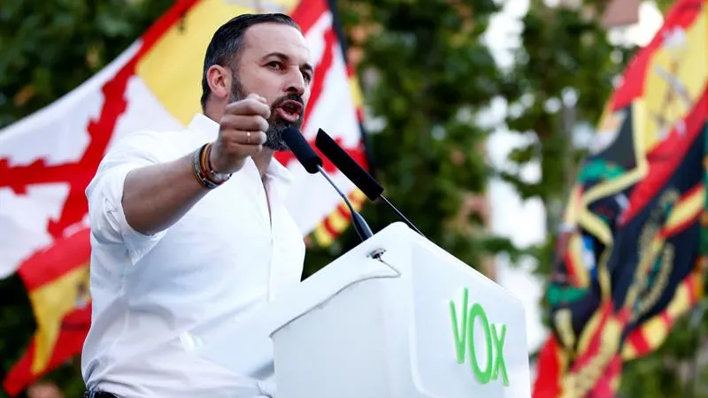 El presidente de VOX Santiago Abascal 