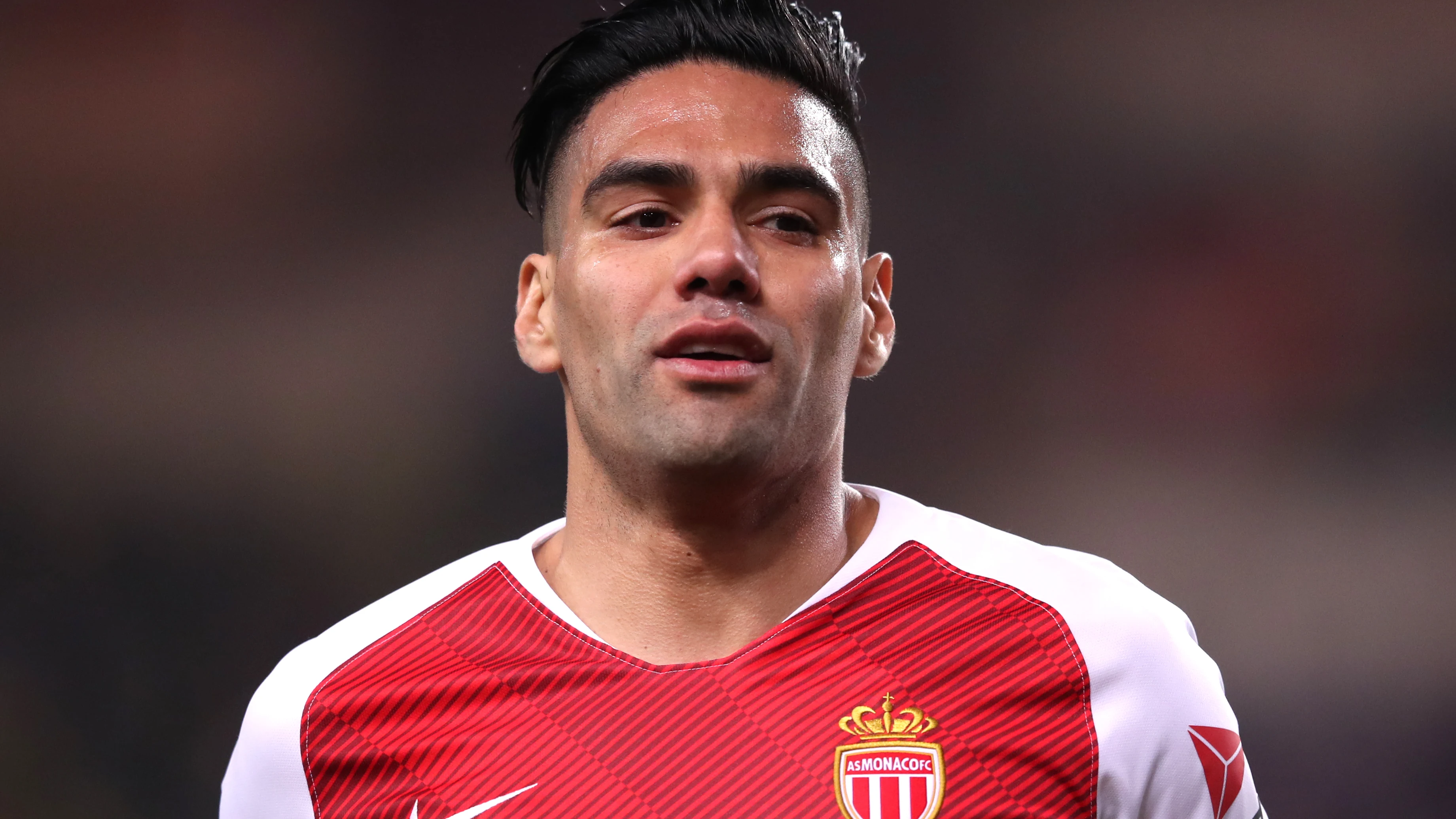 Falcao durante un partido con el Mónaco