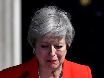 Theresa May tras anunciar su dimisión Theresa May tras anunciar su dimisión