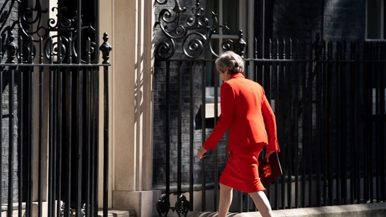 Theresa May, tras anunciar su dimisión Theresa May, tras anunciar su dimisión