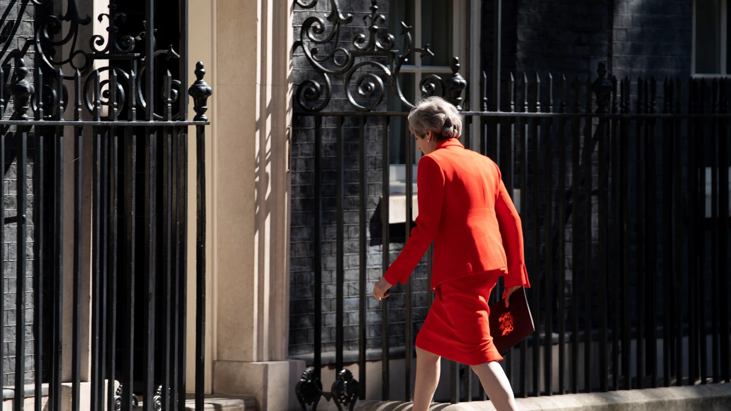 Theresa May, tras anunciar su dimisión Theresa May, tras anunciar su dimisión