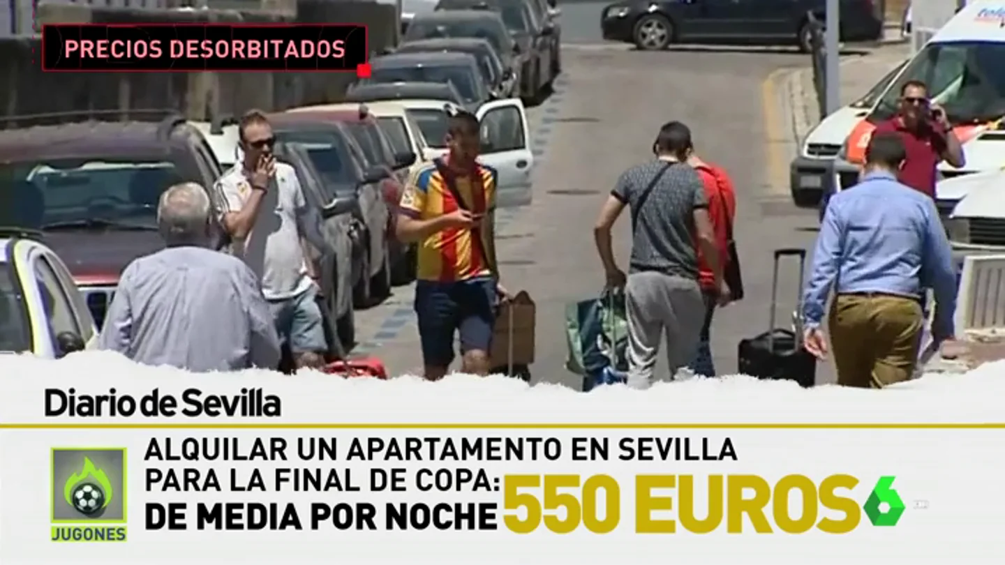 Los alquileres en Sevilla se disparan por la final de la Copa: ¡550 euros de media por noche! Los alquileres en Sevilla se disparan por la final de la Copa: ¡550 euros de media por noche!