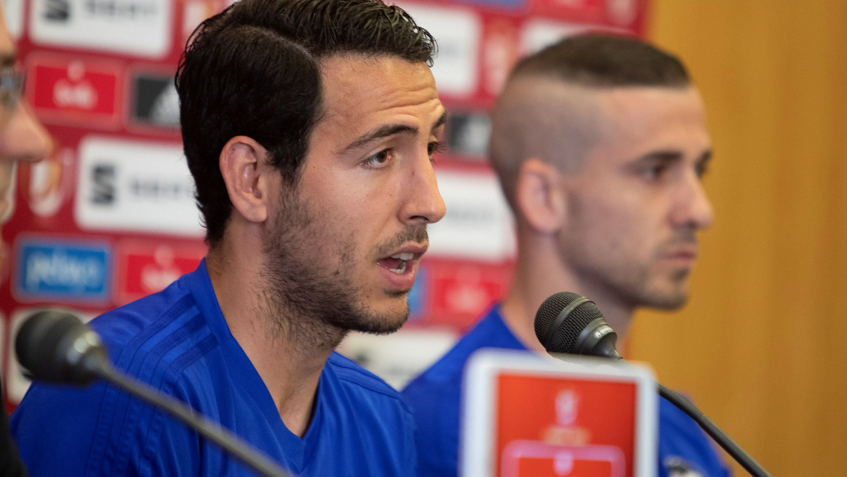 Dani Parejo en rueda de prensa