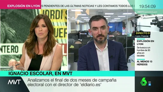 Ignacio Escolar: "Si el PP pasa a la oposición en Madrid será clara responsabilidad de Pablo Casado" Ignacio Escolar: "Si el PP pasa a la oposición en Madrid será clara responsabilidad de Pablo Casado"