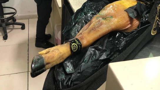 La pieza de jamón bloqueada en Argentina La pieza de jamón bloqueada en Argentina