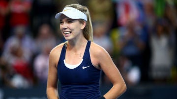 Katie Boulter, en un partido