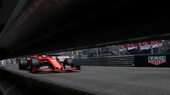 Charles Leclerc, en acción en Montecarlo Charles Leclerc, en acción en Montecarlo
