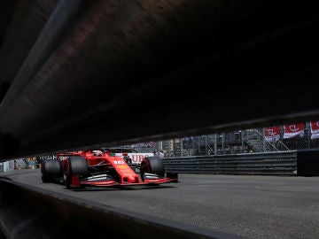 Charles Leclerc, en acción en Montecarlo Charles Leclerc, en acción en Montecarlo