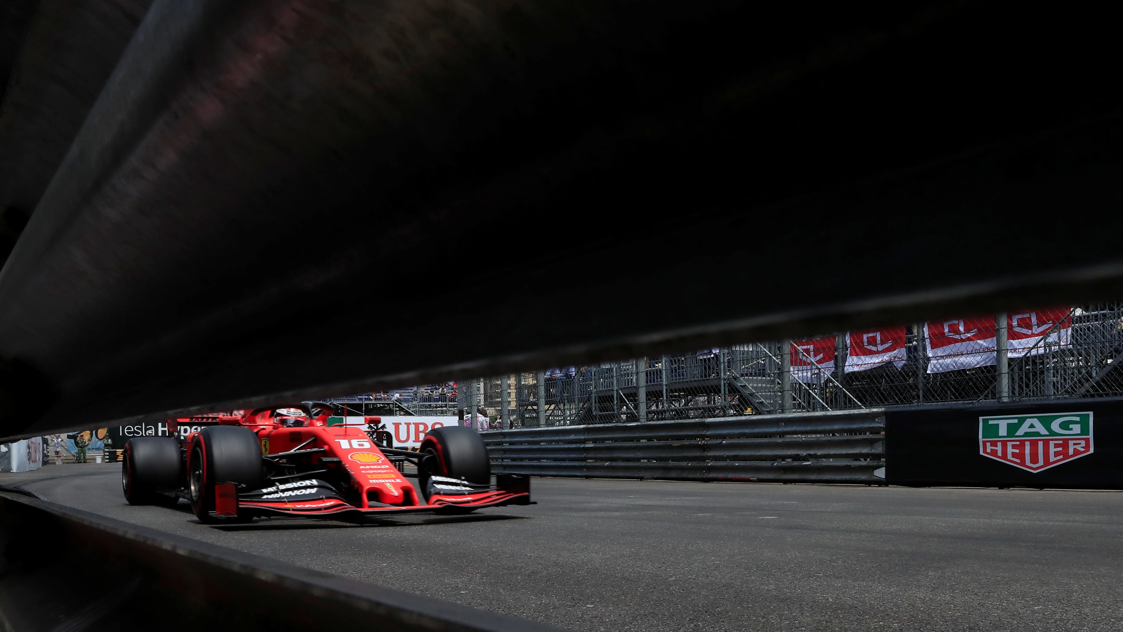 Charles Leclerc, en acción en Montecarlo