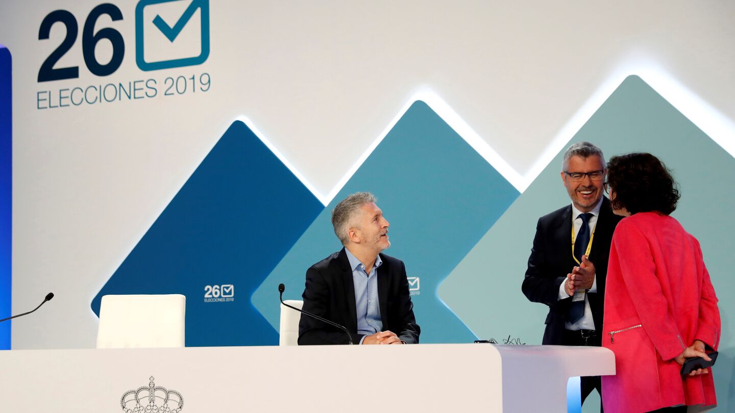 Fernando Grande Marlaska, Miguel &Aacute;ngel Oliver e Isabel Goicoechea