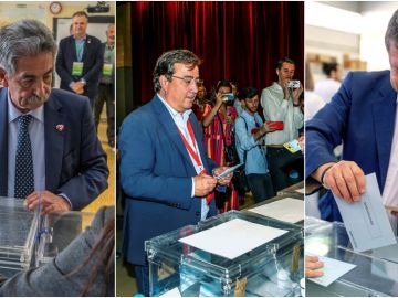 Revilla, Vara y Page votan en el 26M Revilla, Vara y Page votan en el 26M