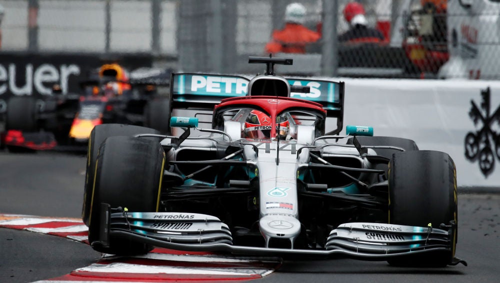 Lewis Hamilton, en acción en el trazado de Montecarlo