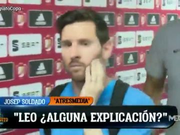 Leo Messi, resignado tras perder la final de Copa: el gesto que delata su estado en zona mixta Leo Messi, resignado tras perder la final de Copa: el gesto que delata su estado en zona mixta