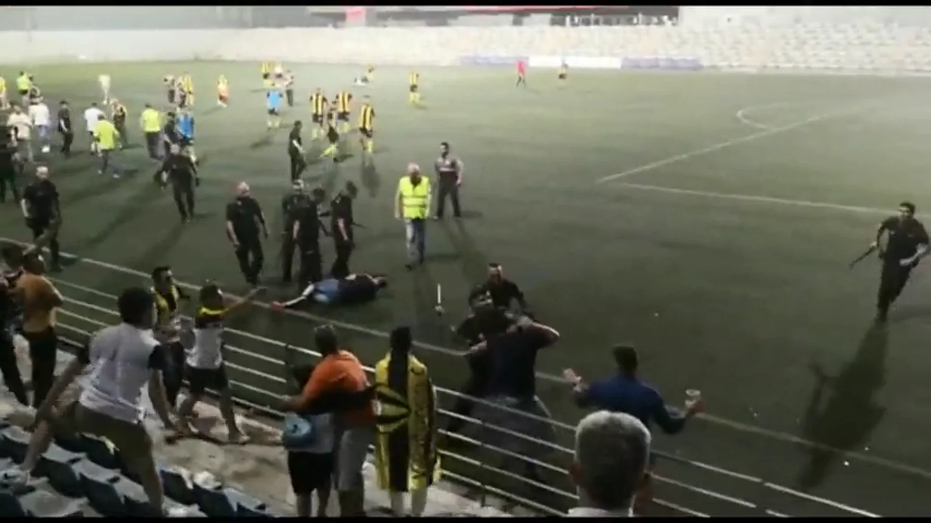 Un detenido tras una pelea multitudinaria en un partido de fútbol en Alcalá de Guadaíra