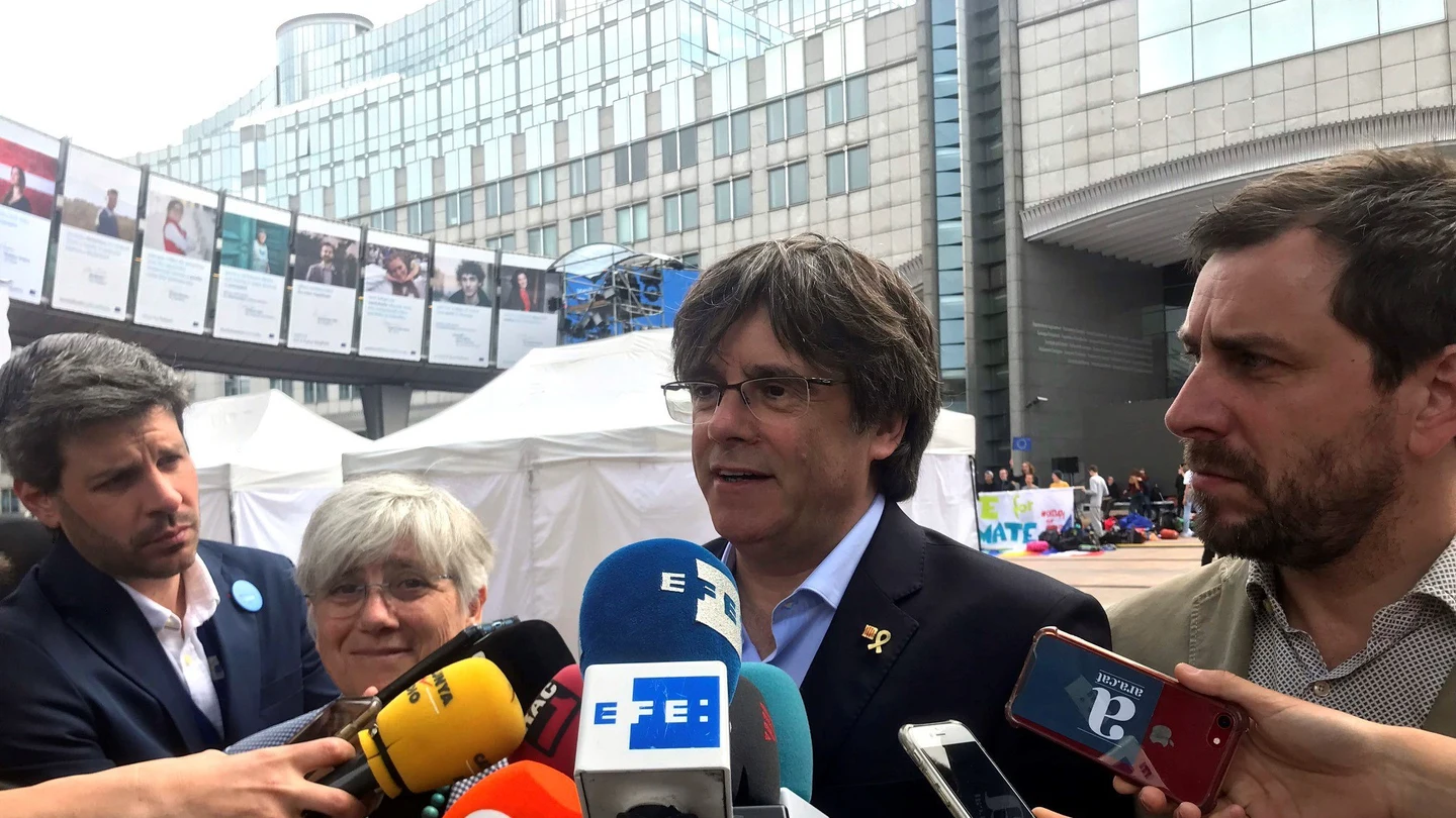 El expresidente de la Generalitat huido a Bélgica y cabeza de lista de JxCat al Parlamento Europeo, Carles Puigdemont El expresidente de la Generalitat huido a Bélgica y cabeza de lista de JxCat al Parlamento Europeo, Carles Puigdemont