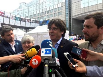 El expresidente de la Generalitat huido a Bélgica y cabeza de lista de JxCat al Parlamento Europeo, Carles Puigdemont El expresidente de la Generalitat huido a Bélgica y cabeza de lista de JxCat al Parlamento Europeo, Carles Puigdemont
