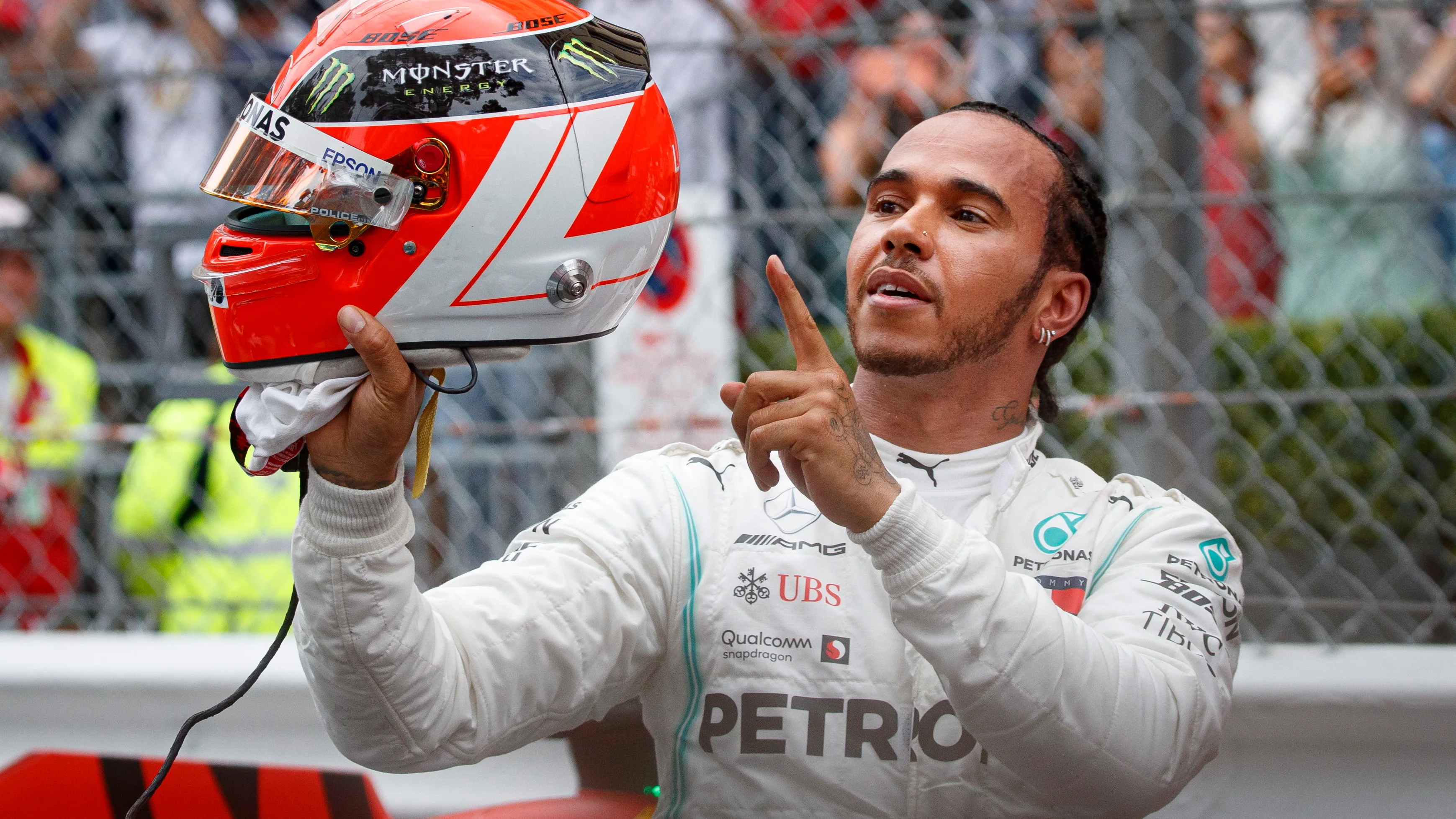 Lewis Hamilton, tras su victoria en el GP de Mónaco