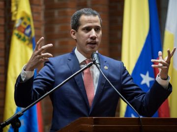 El jefe del Parlamento venezolano, Juan Guaidó El jefe del Parlamento venezolano, Juan Guaidó