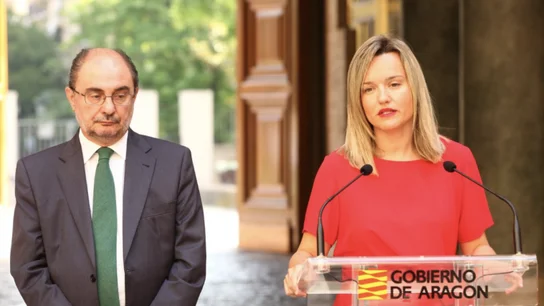 Pilar Alegría, junto a Javier Lambán, en una imagen de archivo Pilar Alegría, junto a Javier Lambán, en una imagen de archivo