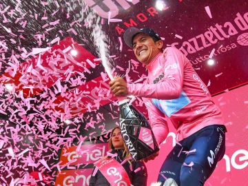 Carapaz, con la 'maglia' rosa Carapaz, con la 'maglia' rosa