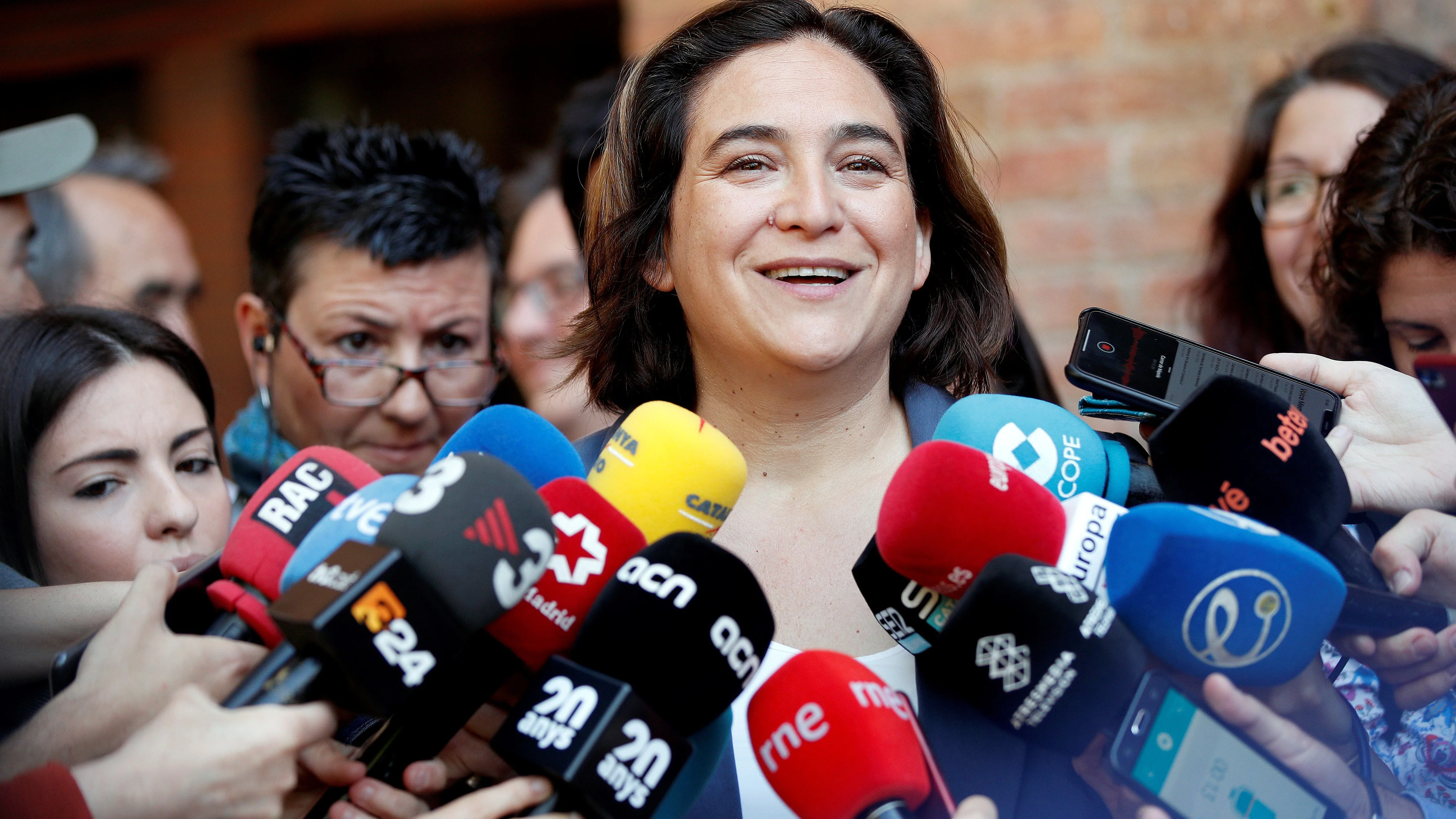 La alcaldesa y candidata de Barcelona en Comú a la reelección, Ada Colau