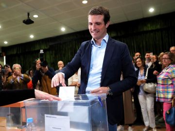 El presidente del PP, Pablo Casado