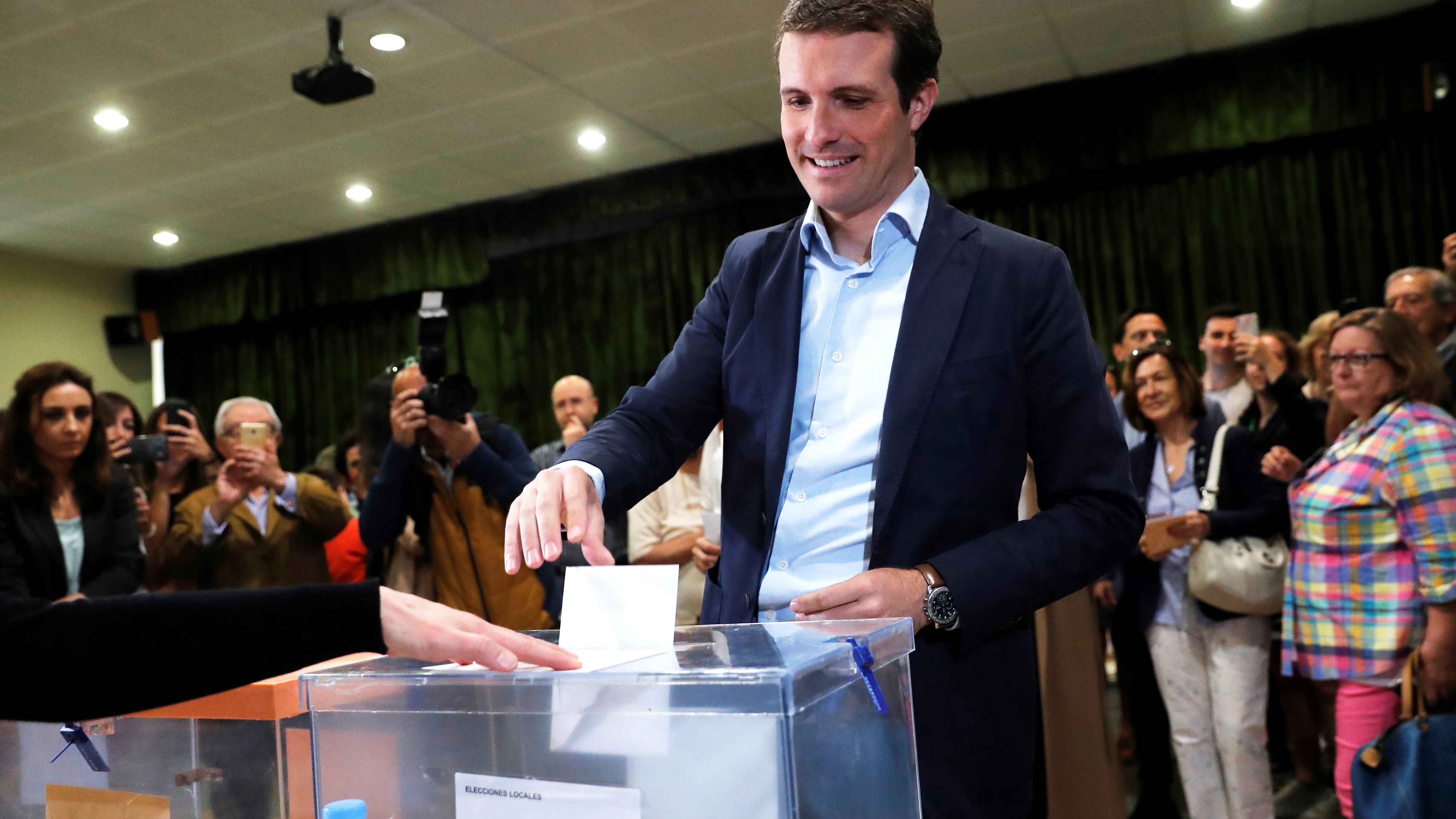 El presidente del PP, Pablo Casado